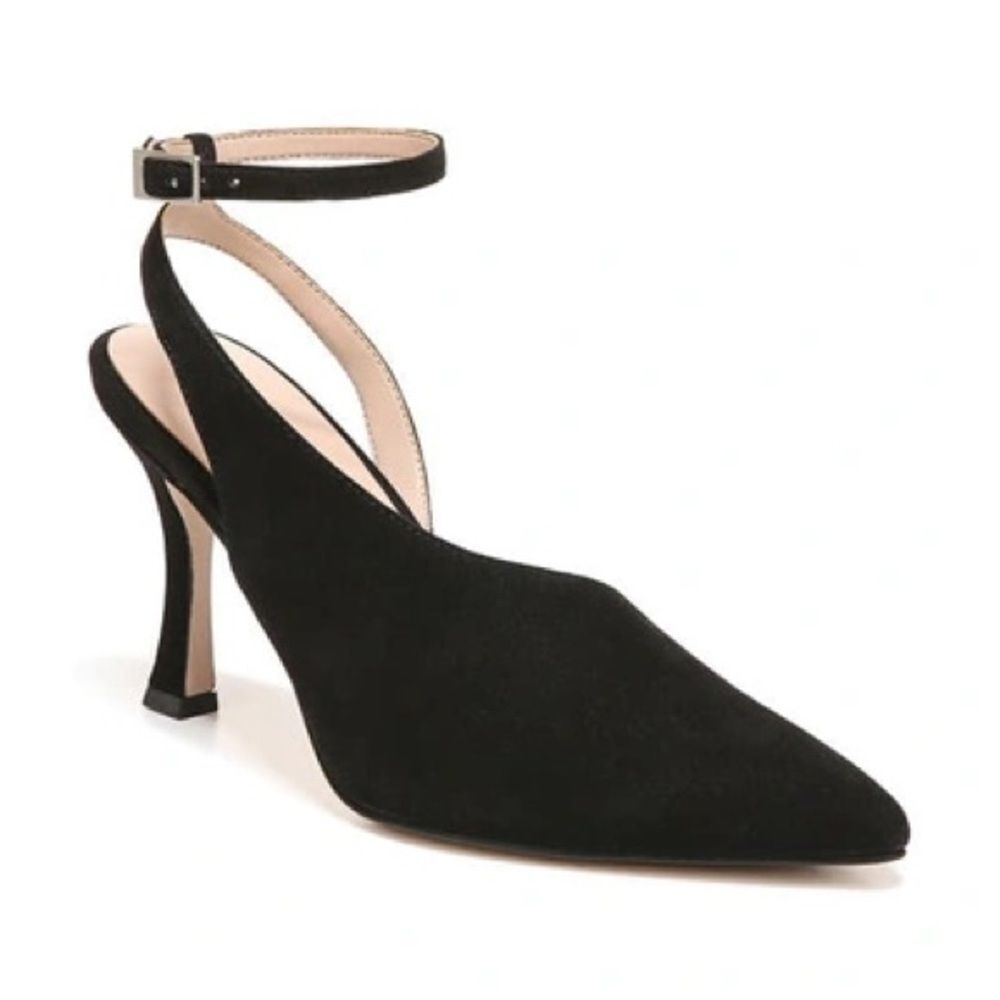 27 EDIT NATURALIZER Adelice Half D'orsay Pump In Black Suede - Picture 8 of 8